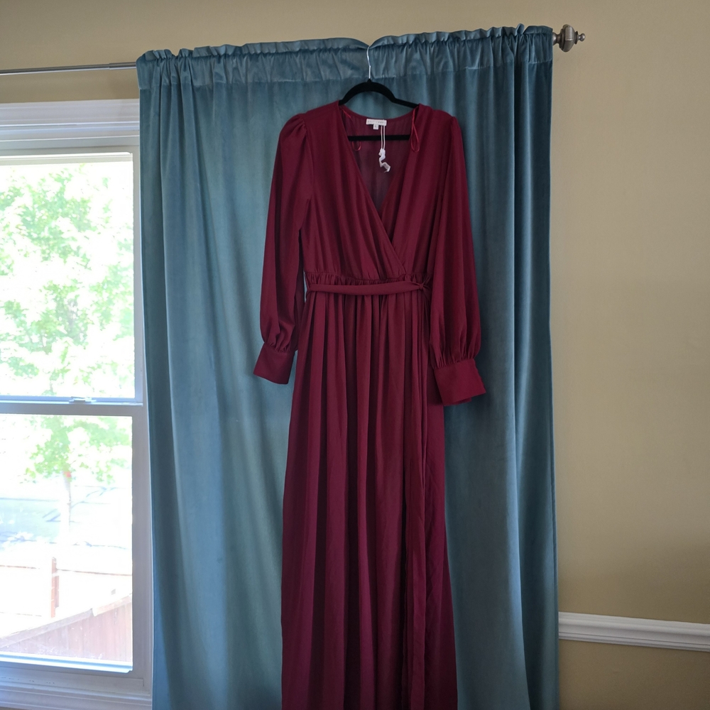Baltic Born Deep Red Maxi Dress